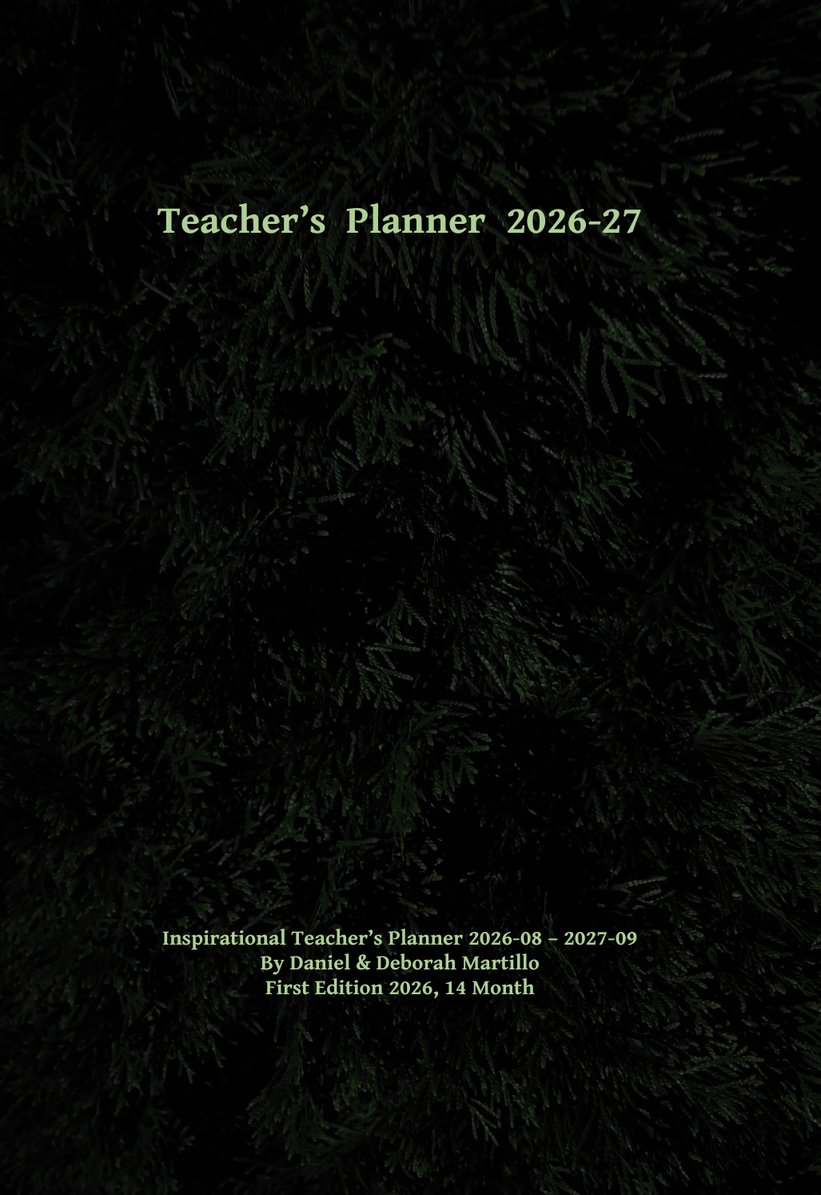 Teacher's Planner 2026-27, 7x10, Hard Cover, 14 Month