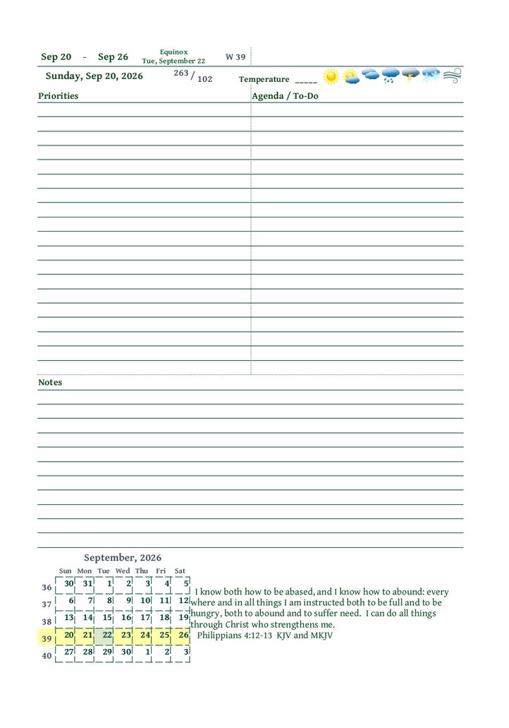 Teacher's Planner 2026-27, 7x10, Hard Cover, 14 Month - Image 10