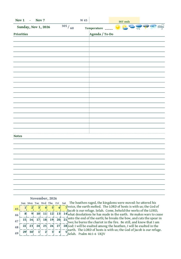 Teacher's Planner 2026-27, 7x10, Hard Cover, 14 Month - Image 12